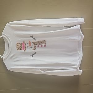 Gildan Medium White Snowman Shirt